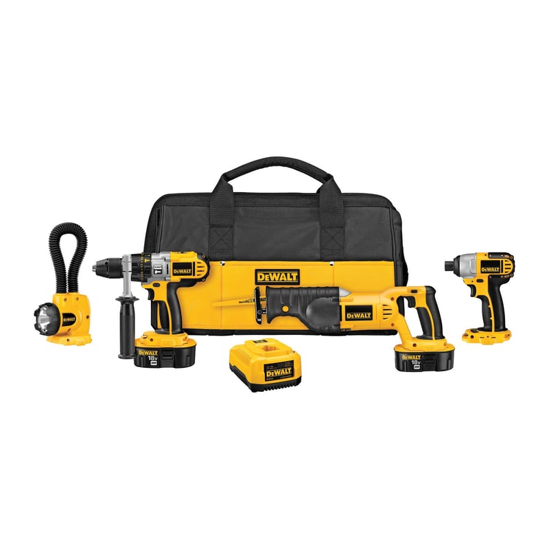 DeWALT® XRP™ DCK455X Cordless Power Tool Combination Kit, 18 VDC