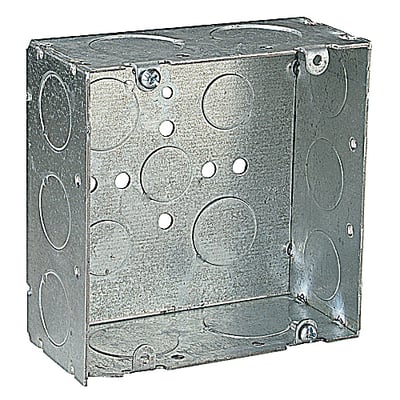 Steel City® 72171-3/4-1 Outlet Box, Steel, 42 cu-in Capacity, 1