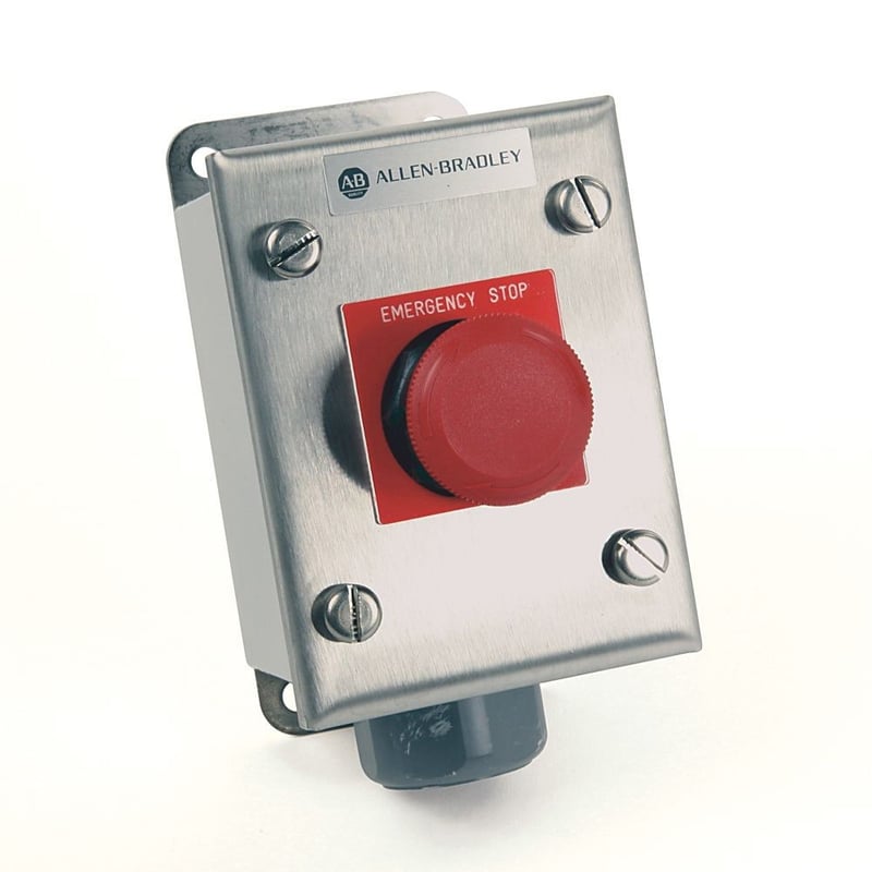 Allen-Bradley 800H-1HAM4RL 800H Type 4X Assembled Station, Rosite ...