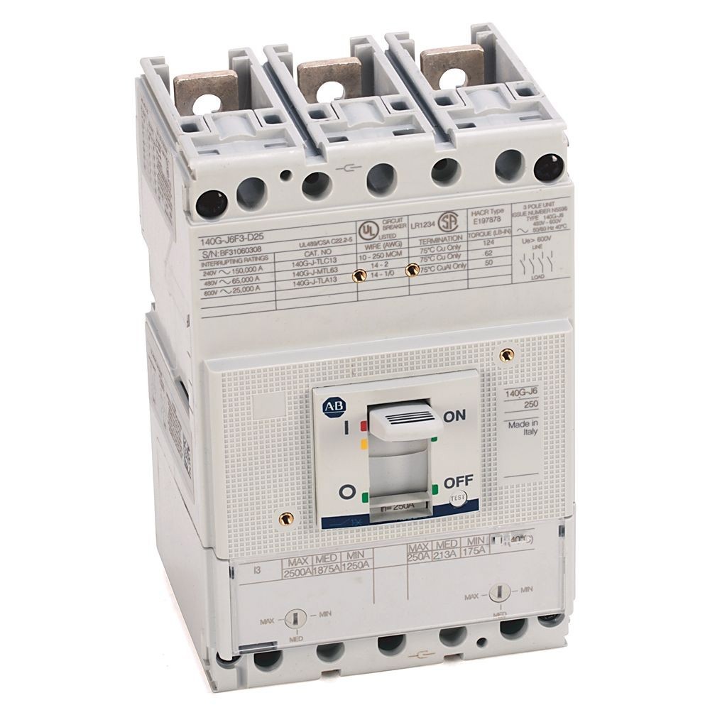 Allen-Bradley, 140G - Molded Case Circuit Breaker, J frame, 65 kA