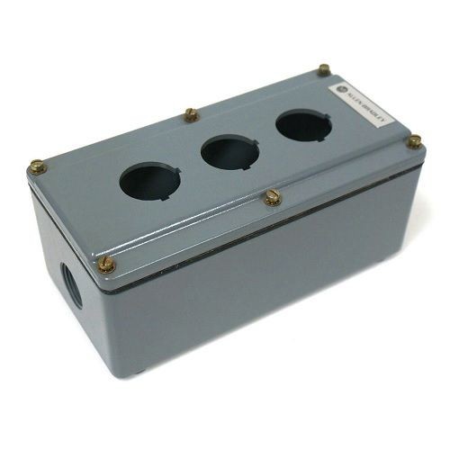 Allen-Bradley, Push Button Enclosure, 3 Openings, Die Cast