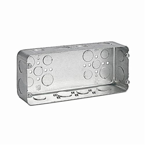 Steel City® H4BD-3/4-1 Drawn Style Gang Box, Steel, 110 cu