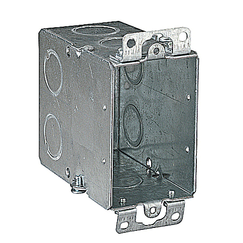 Steel City® CY-1/2 Gangable Switch Box, Steel, 18 cu-in