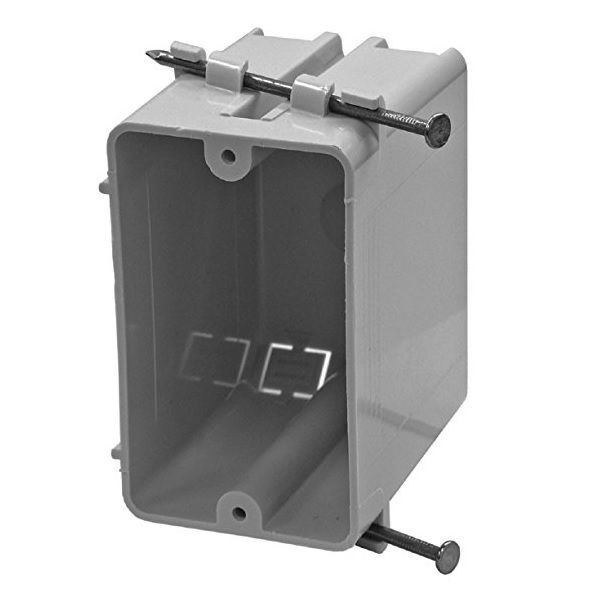 CANTEX® EZ-Box® EZ20SN Outlet Box With Nails, PVC, 20 cu-in