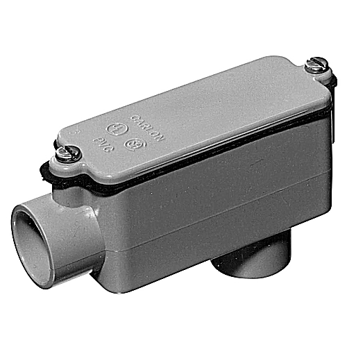 Carlon® E986J Type LB Non-Metallic Conduit Body, 2 in Hub, 63 cu