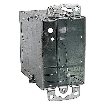 Steel City® CY-3/4 Gangable Switch Box, Steel, 18 cu-in