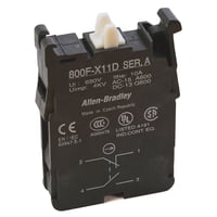 Allen-Bradley, 800F-X11D, 22.5mm PB No Latch, Screw Contact Block