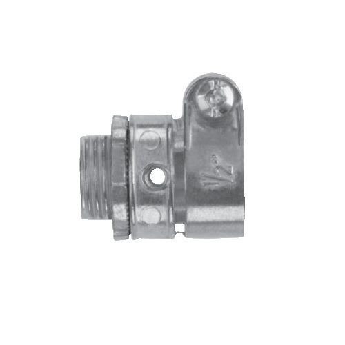 EATON Crouse-Hinds 708DC Non-Insulated Straight Squeeze Connector, 1/2 ...