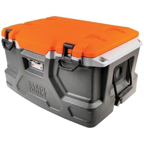 Klein 55650 2 Compartment Tough Box Cooler 48 qt Capacity Gray State Electric