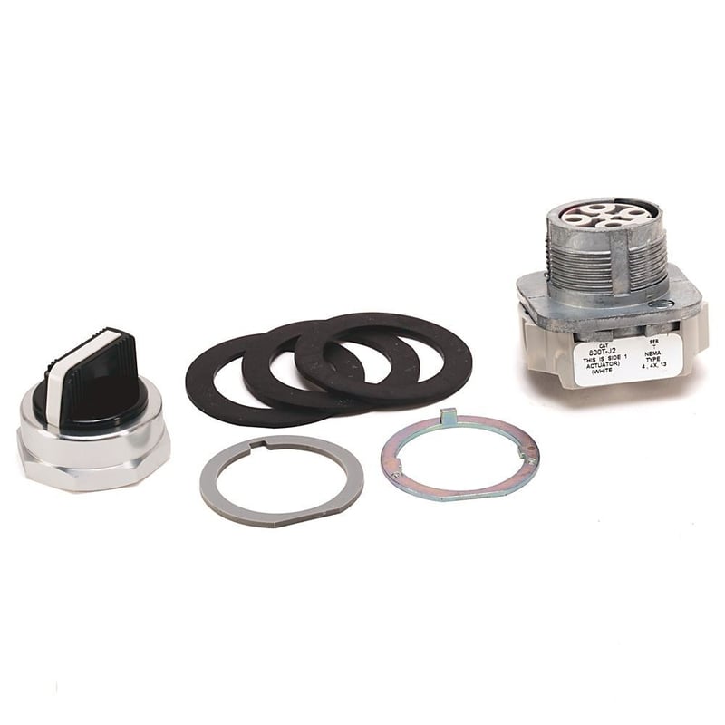 Allen-Bradley, 800T-J2KD7, 30.5mm Type 4/13 3 Pos. Sel. Switch-Non