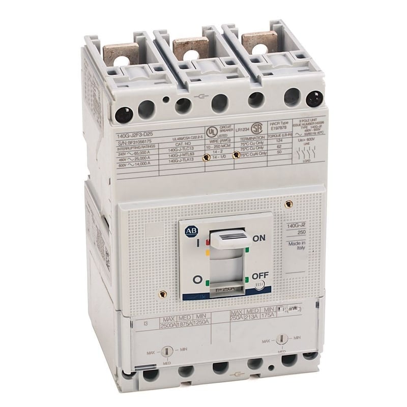 Allen-Bradley, 140G - Molded Case Circuit Breaker, J frame, 25 kA