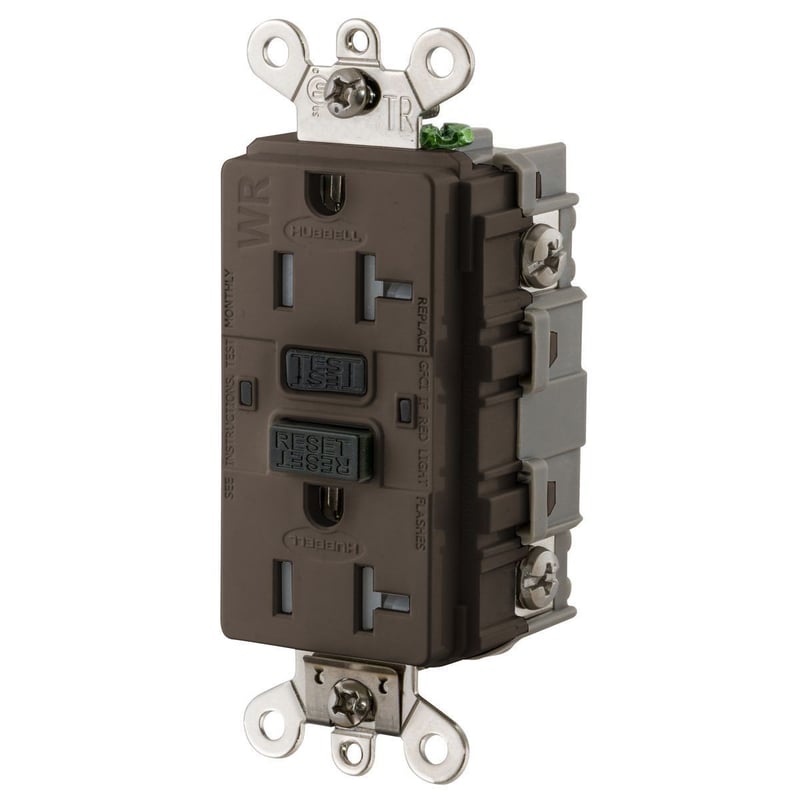 Wiring Device-Kellems GF5362SG 1-Phase Duplex Extra Heavy Duty