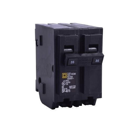 Hom250 Square D™ Homeline™ HOM250 Miniature Circuit Breaker, 120/240 VAC, 50 A ...