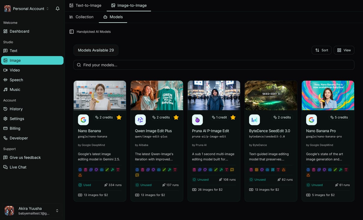 BabySea - Multimodal AI for Creative Generation Workflows