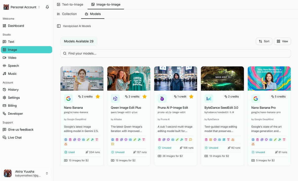 BabySea - Multimodal AI for Creative Generation Workflows