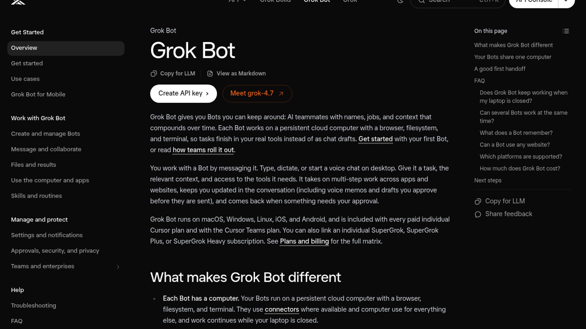 Grok Bot upgrades to Grok 4.7
