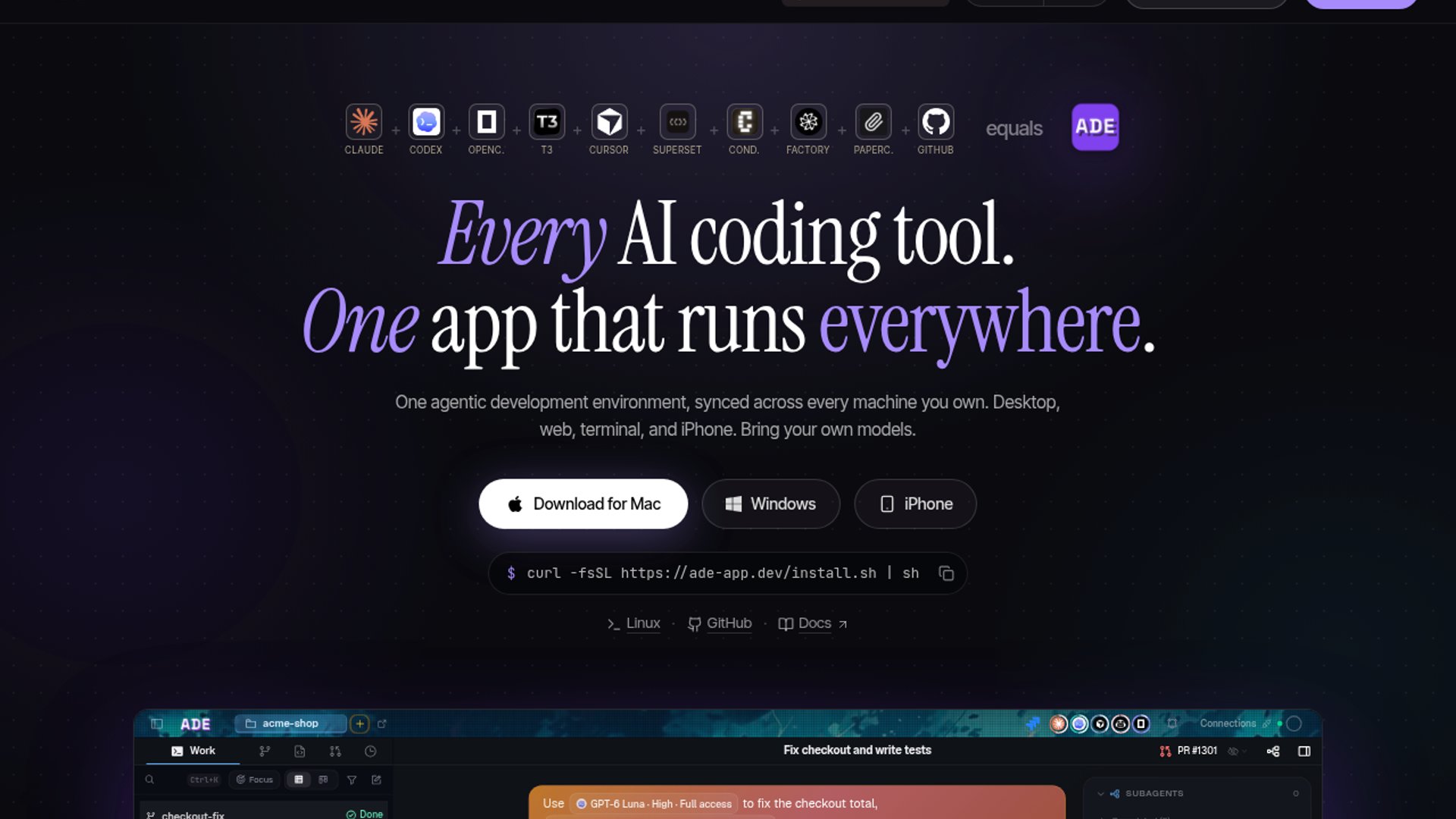 ADE Adds Side Chats Across AI Providers