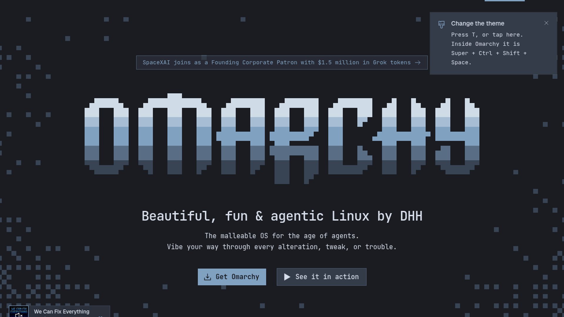 Omarchy Makes Tokyo Night Wallpaper Default