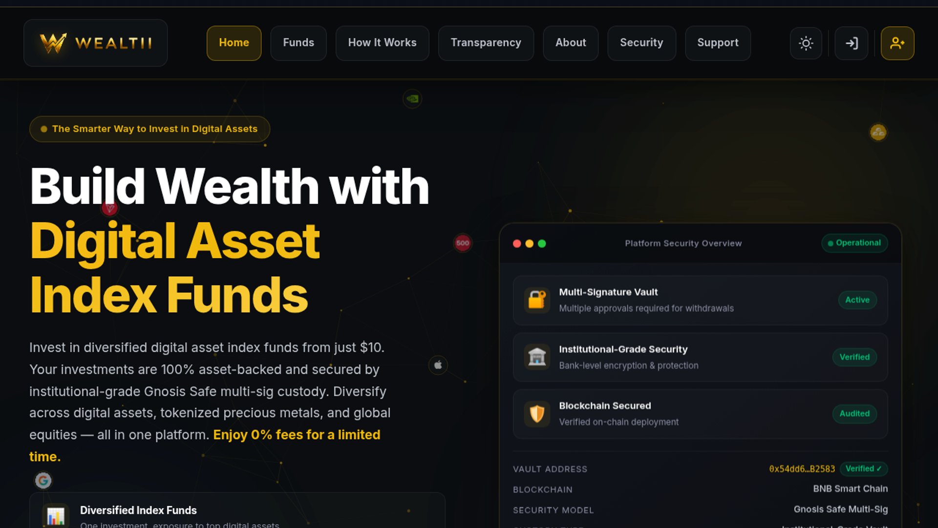Wealtii launches $10 tokenized multi-asset funds