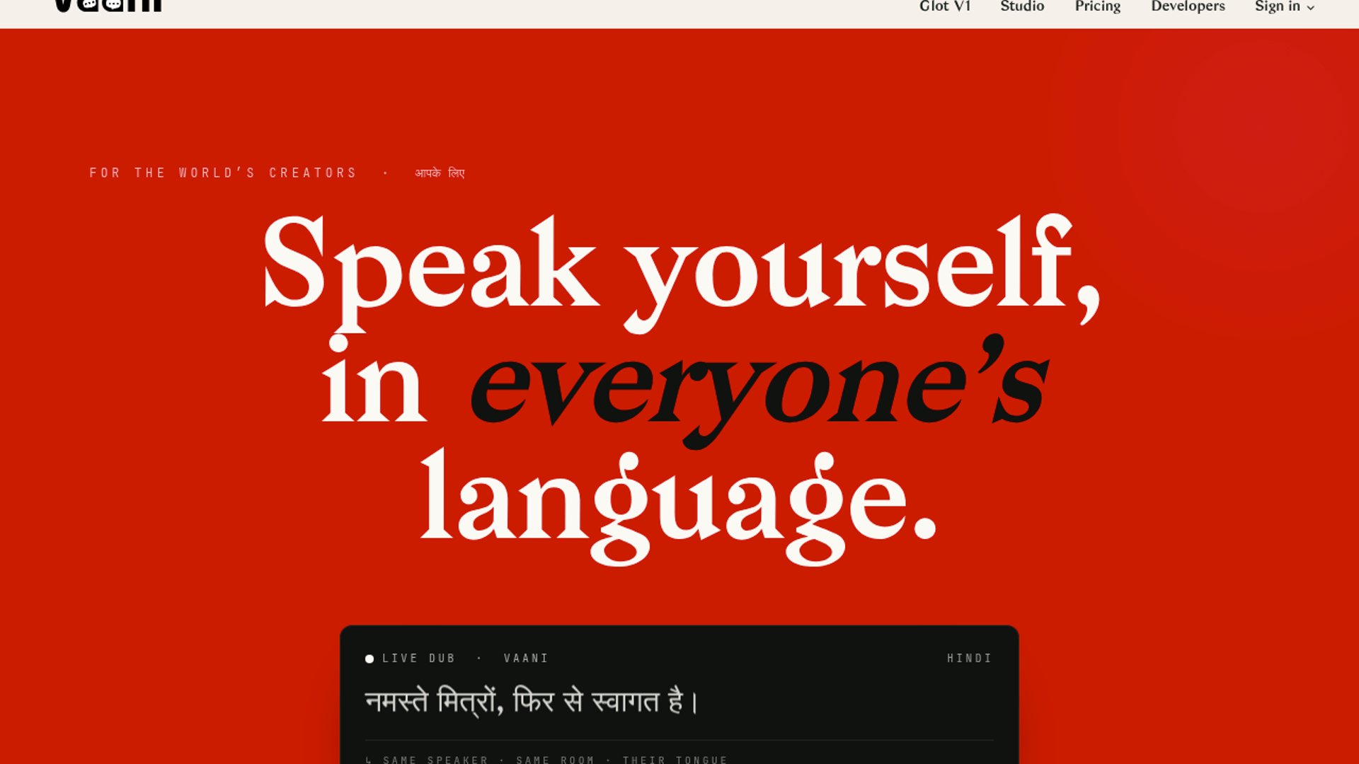 Vaani launches voice-preserving AI dubbing tool