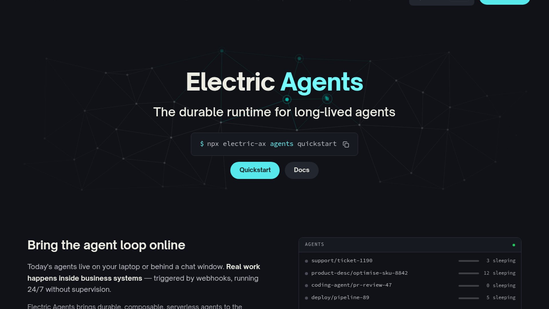 ElectricSQL co-founder Sam Willis introduces Electric Agents, advocating for a state-sync architecture that moves AI agents out of isolated sandboxes and into durable, stream-based functions and logs.