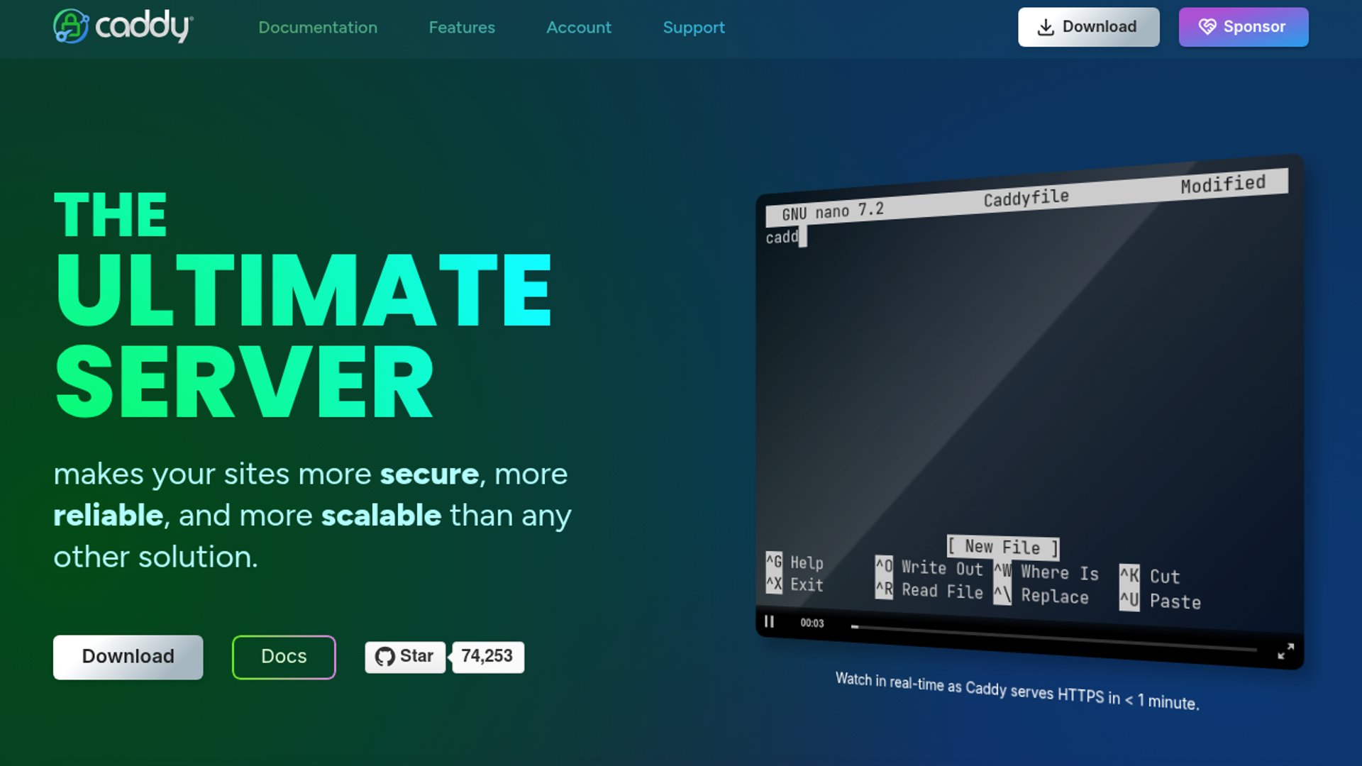 Caddy simplifies reverse proxying and automatic HTTPS