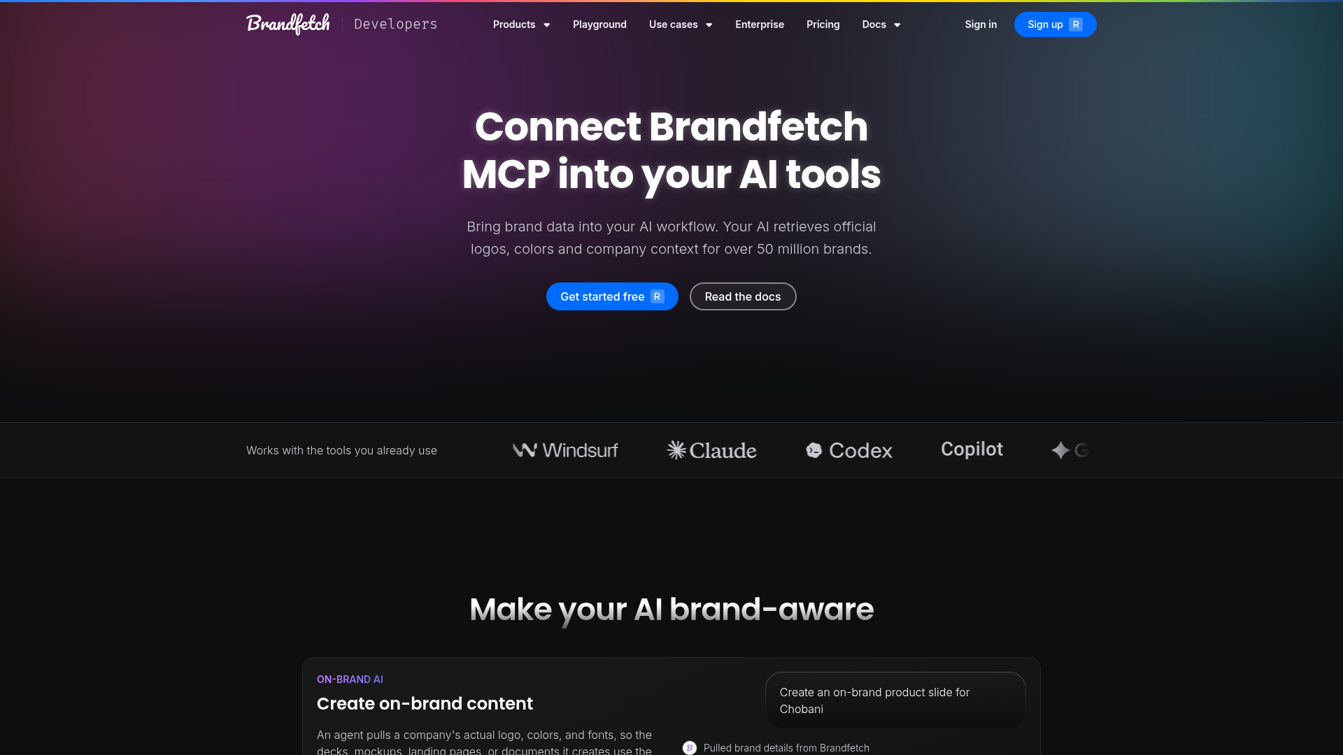 Brandfetch launches official MCP server for design assets