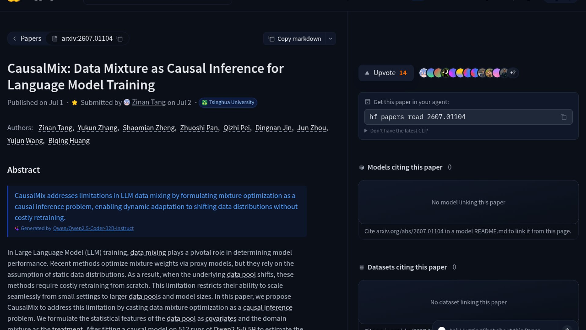 CausalMix optimizes LLM training data mixtures
