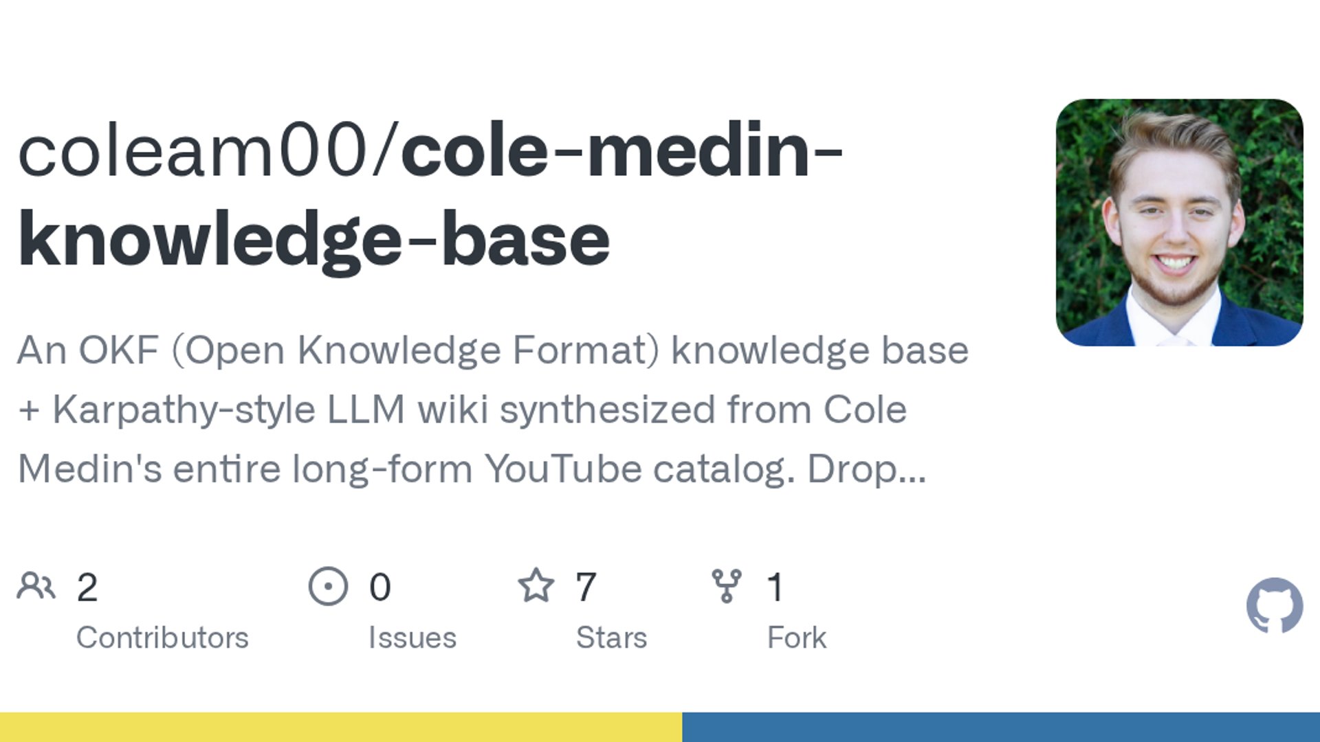 Cole Medin drops YouTube AI knowledge base