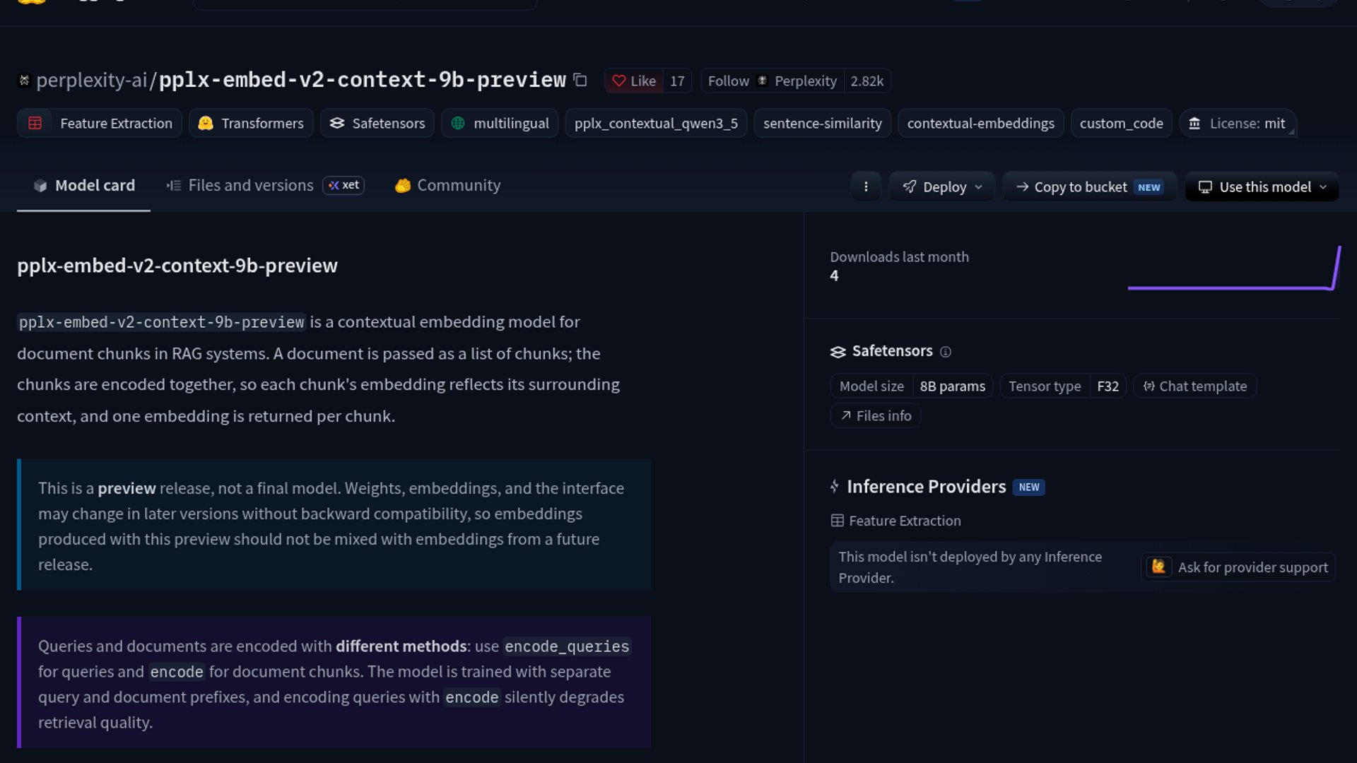 Perplexity Open-Sources Contextual Embedding Model