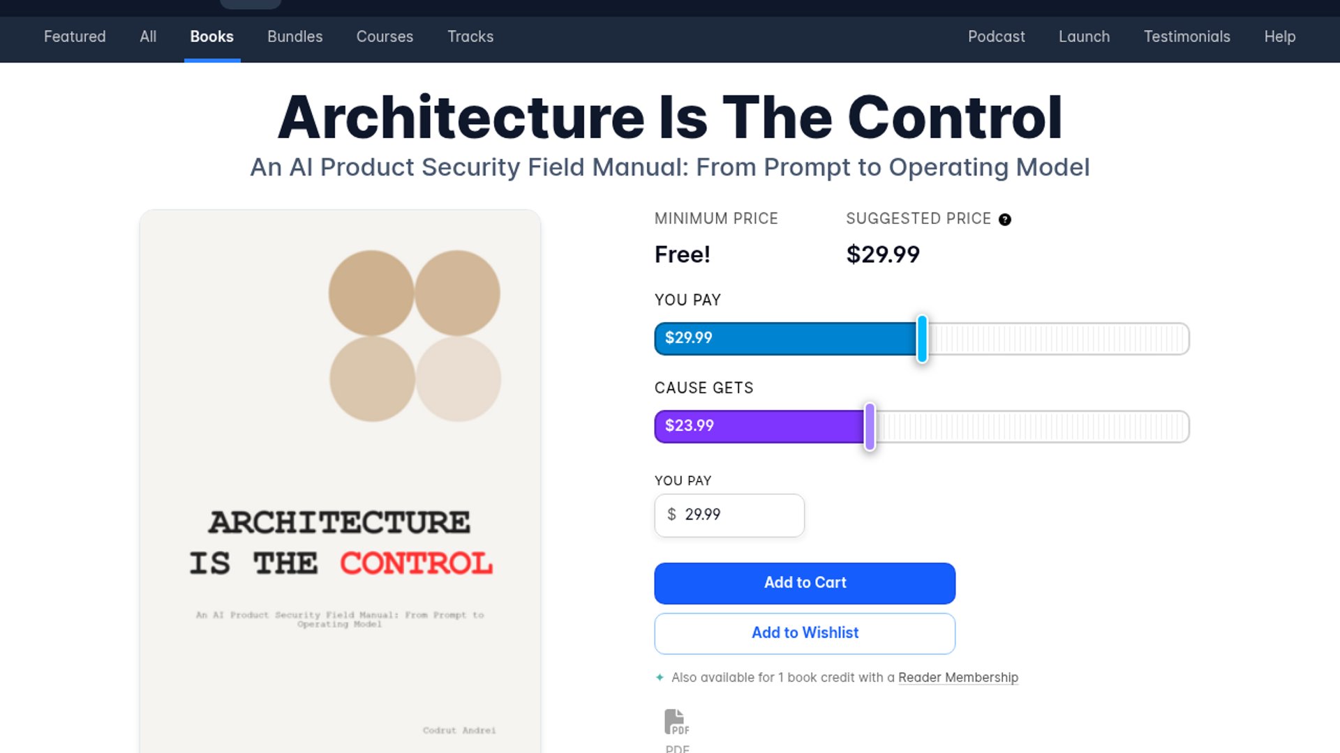 Architecture Is The Control Lands On Leanpub