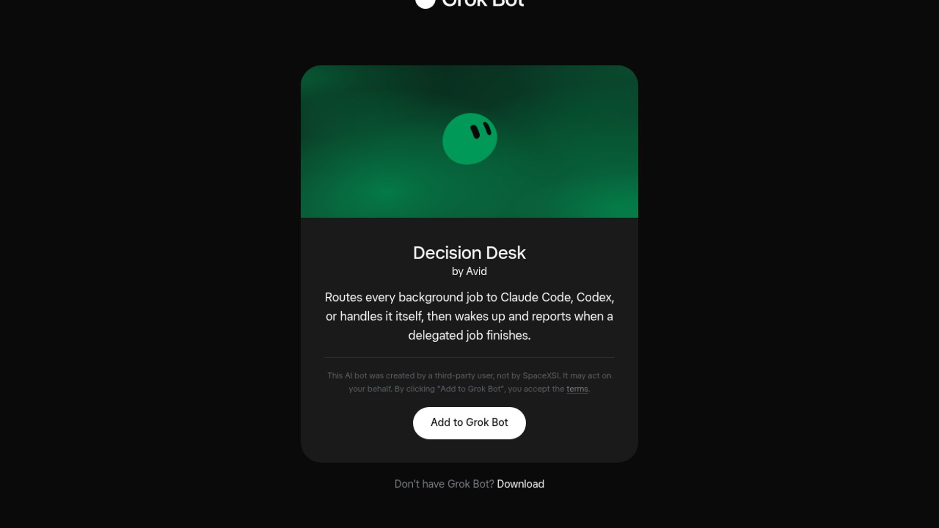 Grok Bot Outsources Heavy Tasks to Claude Code