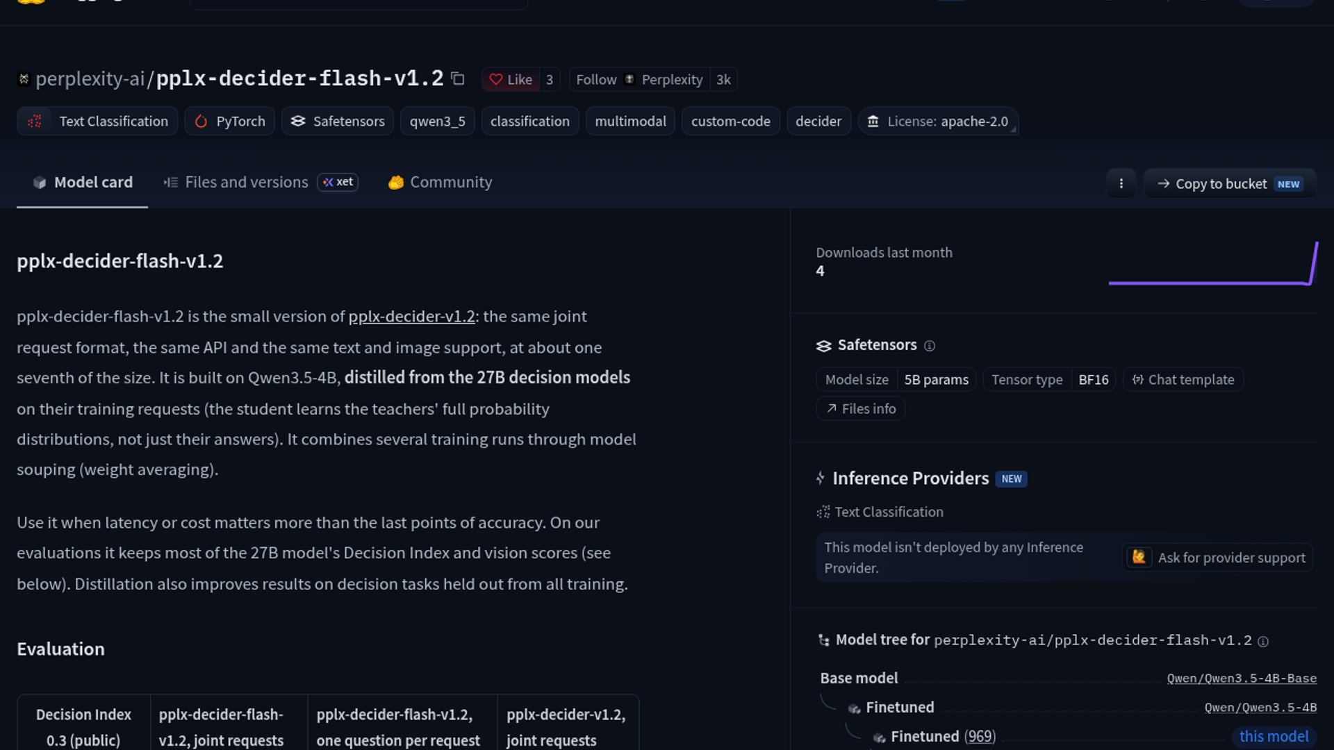 Perplexity Decider Flash v1.2 Goes Open