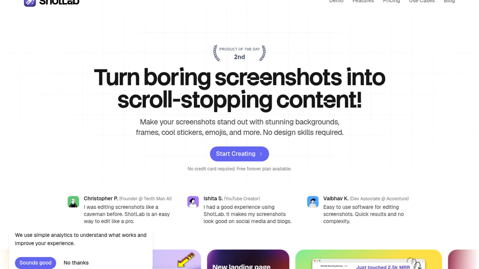 ShotLab transforms screenshots into marketing visuals