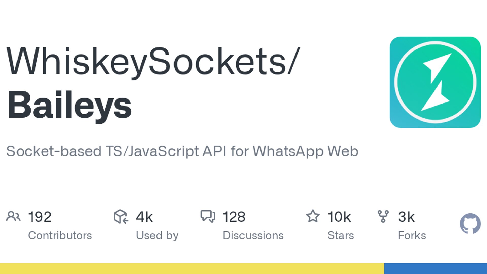 Baileys provides direct socket API for WhatsApp Web