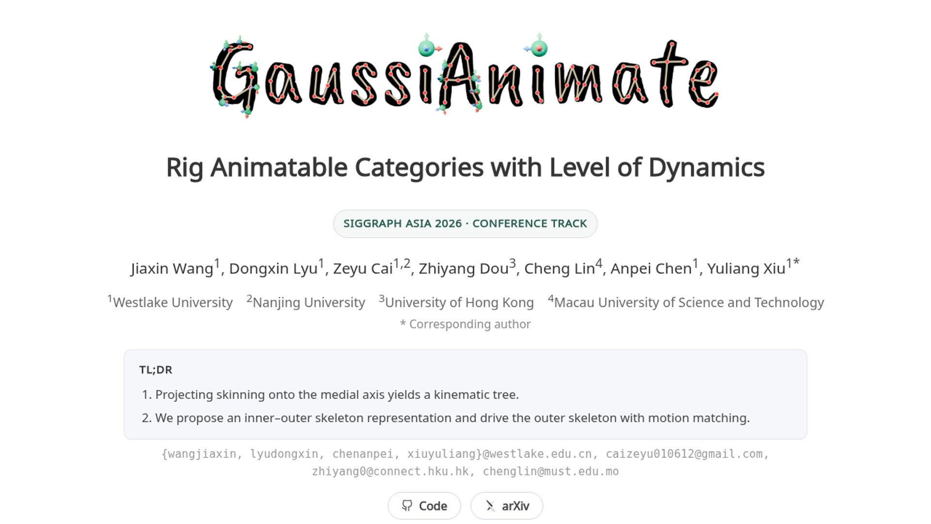 GaussiAnimate Makes Soft Characters Rig-Ready