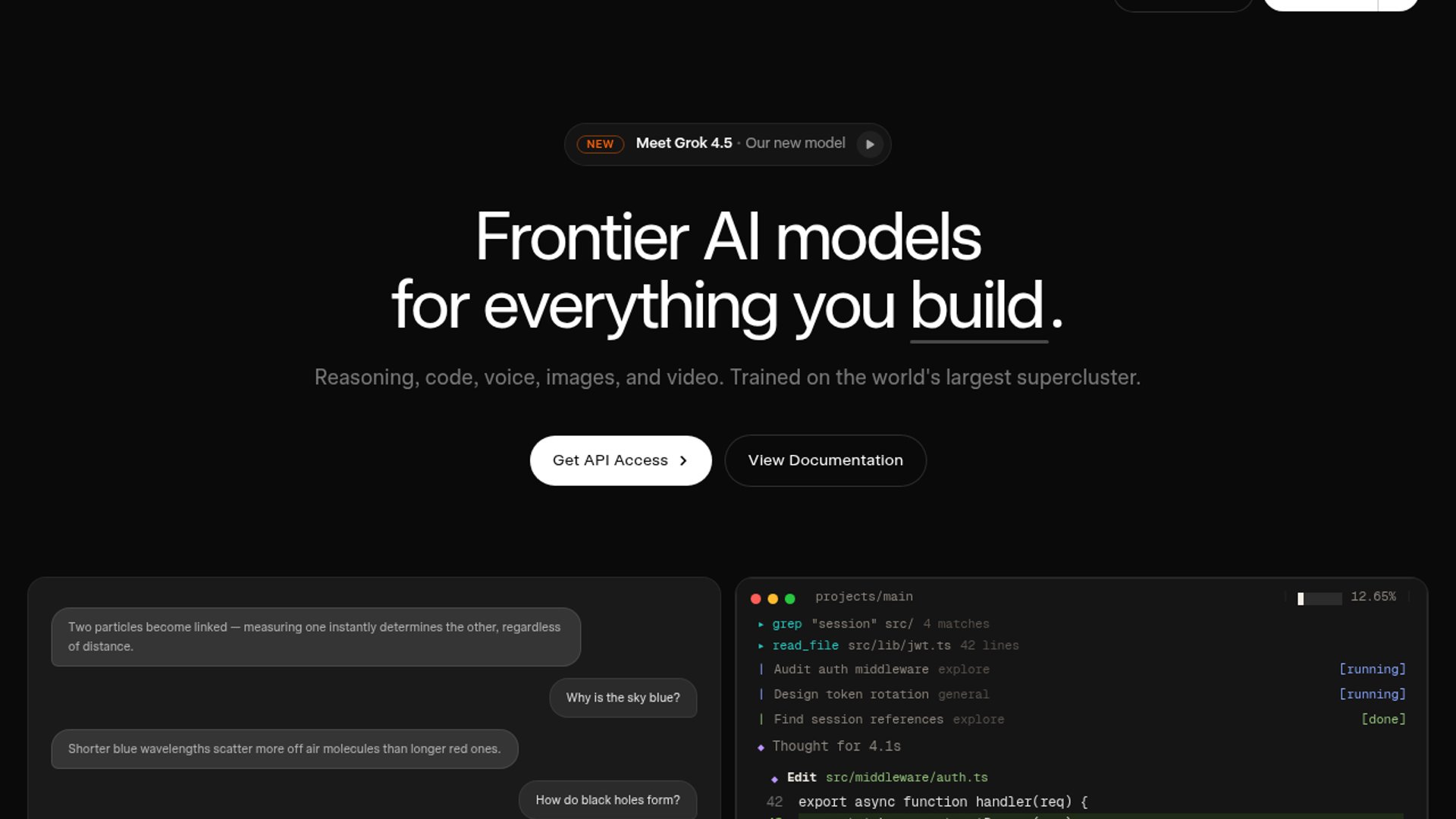 xAI releases Grok 4.5 with Cursor