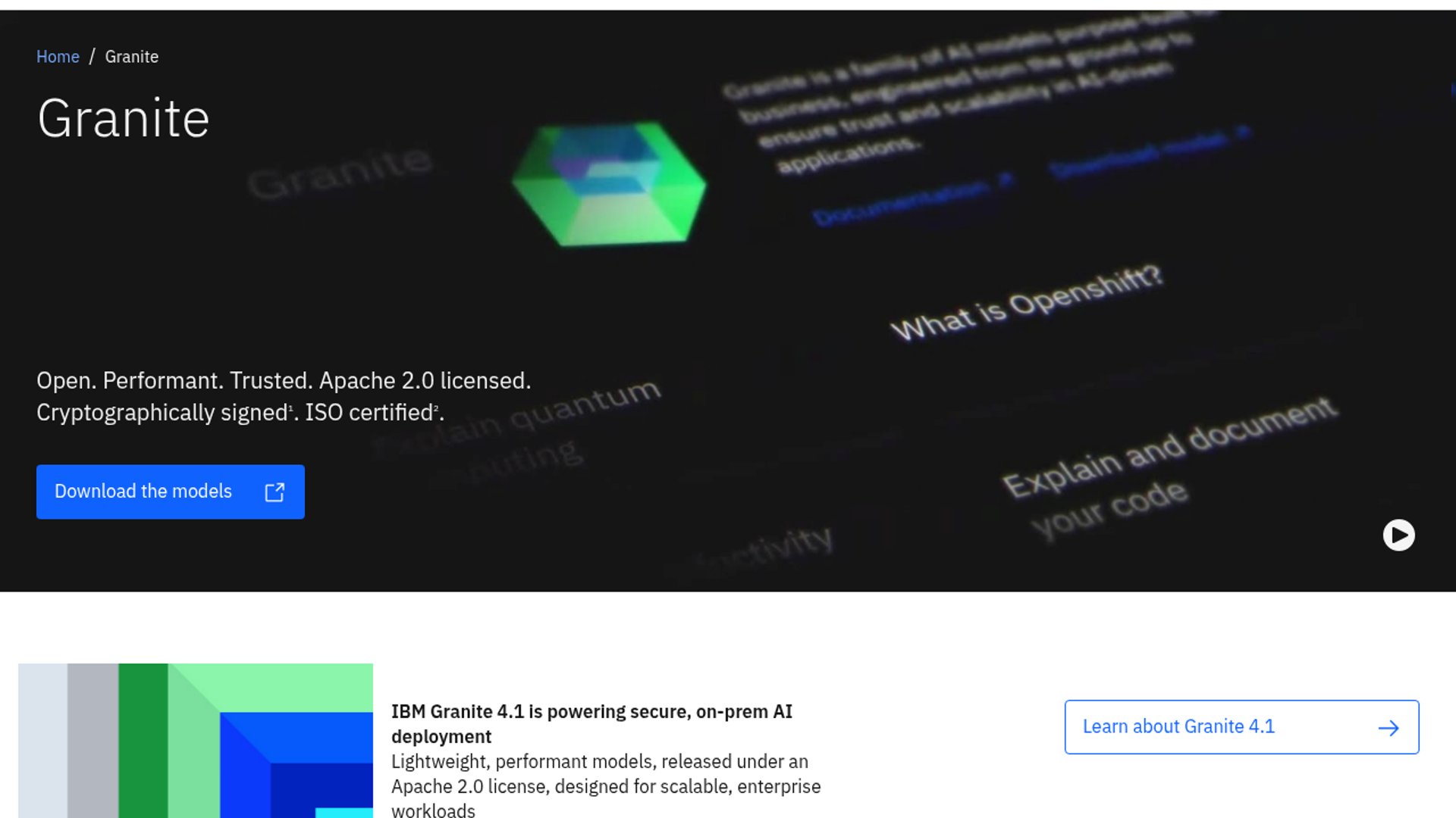 IBM Granite hits Modelers with Ascend support