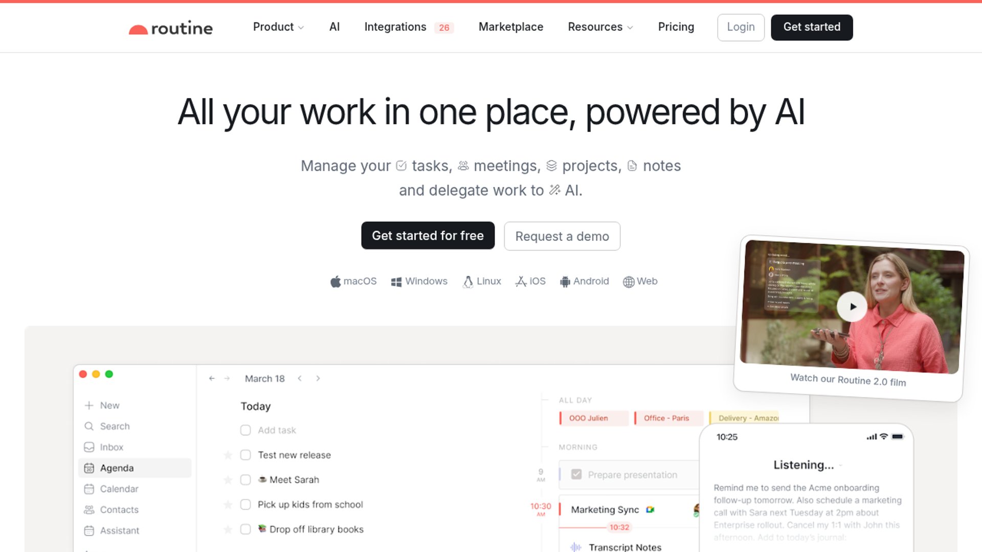 Routine AI launches voice-controlled productivity workspace