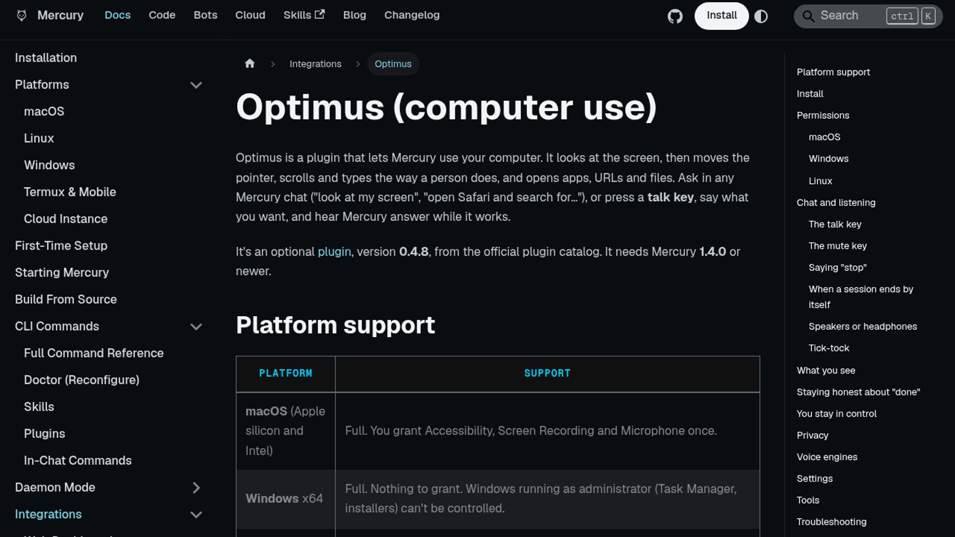 Optimus Plugin Brings Agents Desktop Control
