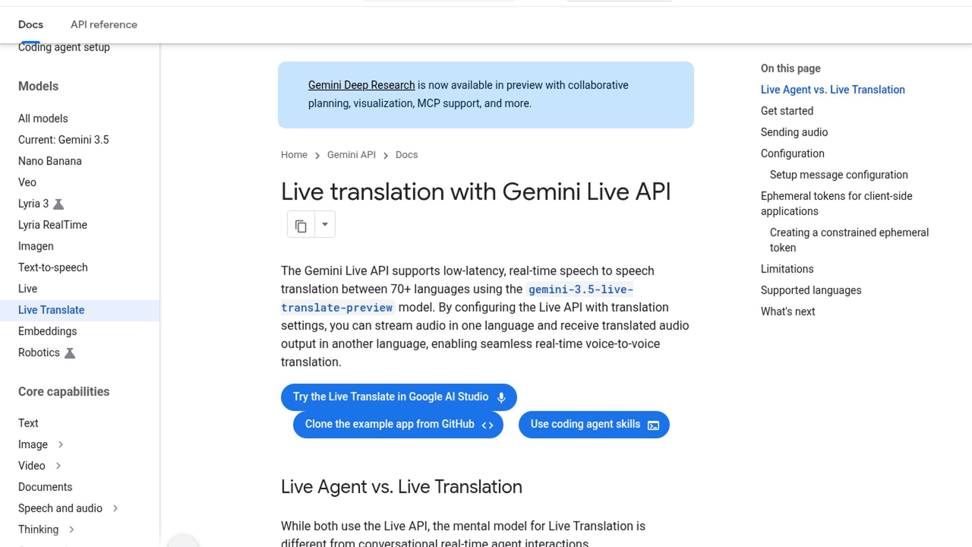 Google has launched Gemini 3.5 Live Translate, a new audio model offering low-latency, real-time speech translation across over 70 languages.
