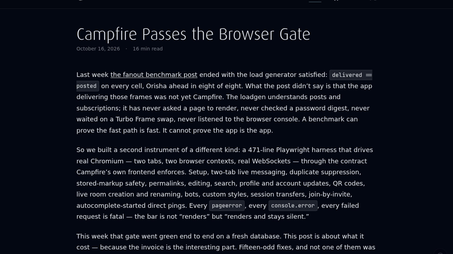 Koru Campfire Port Clears Browser Gate