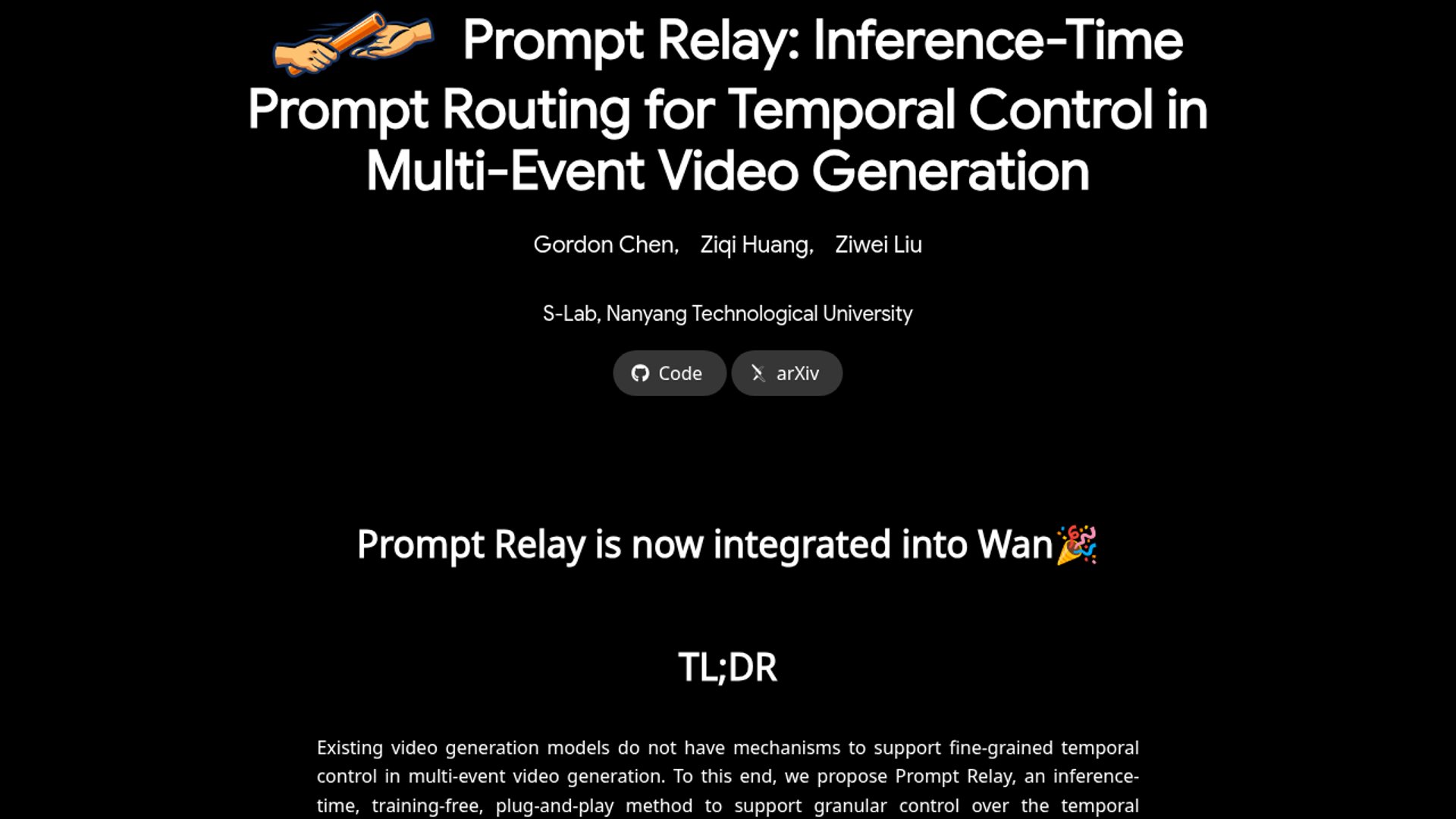 Prompt Relay routes prompts by scene