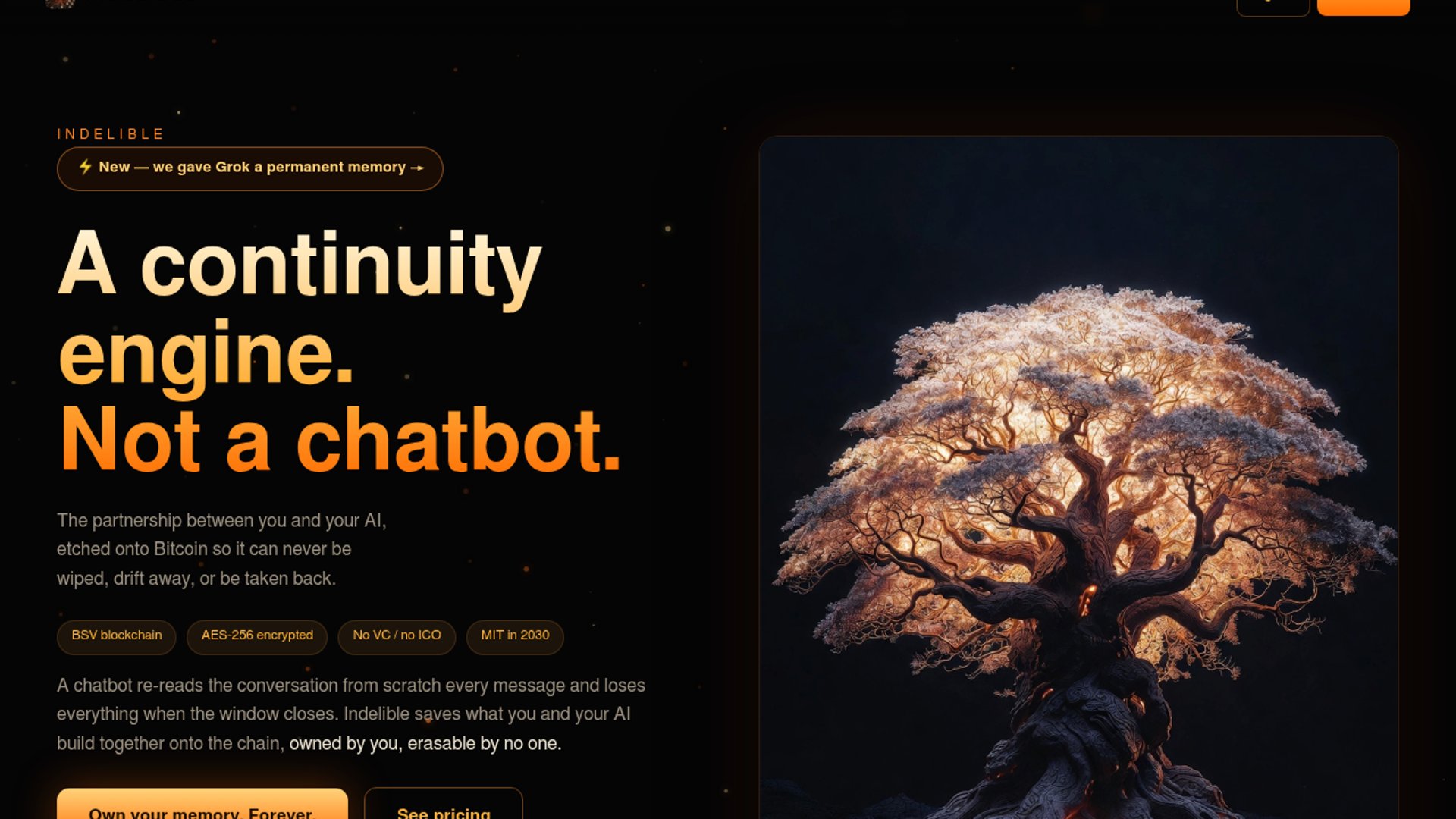 Indelible launches on-chain Grok memory