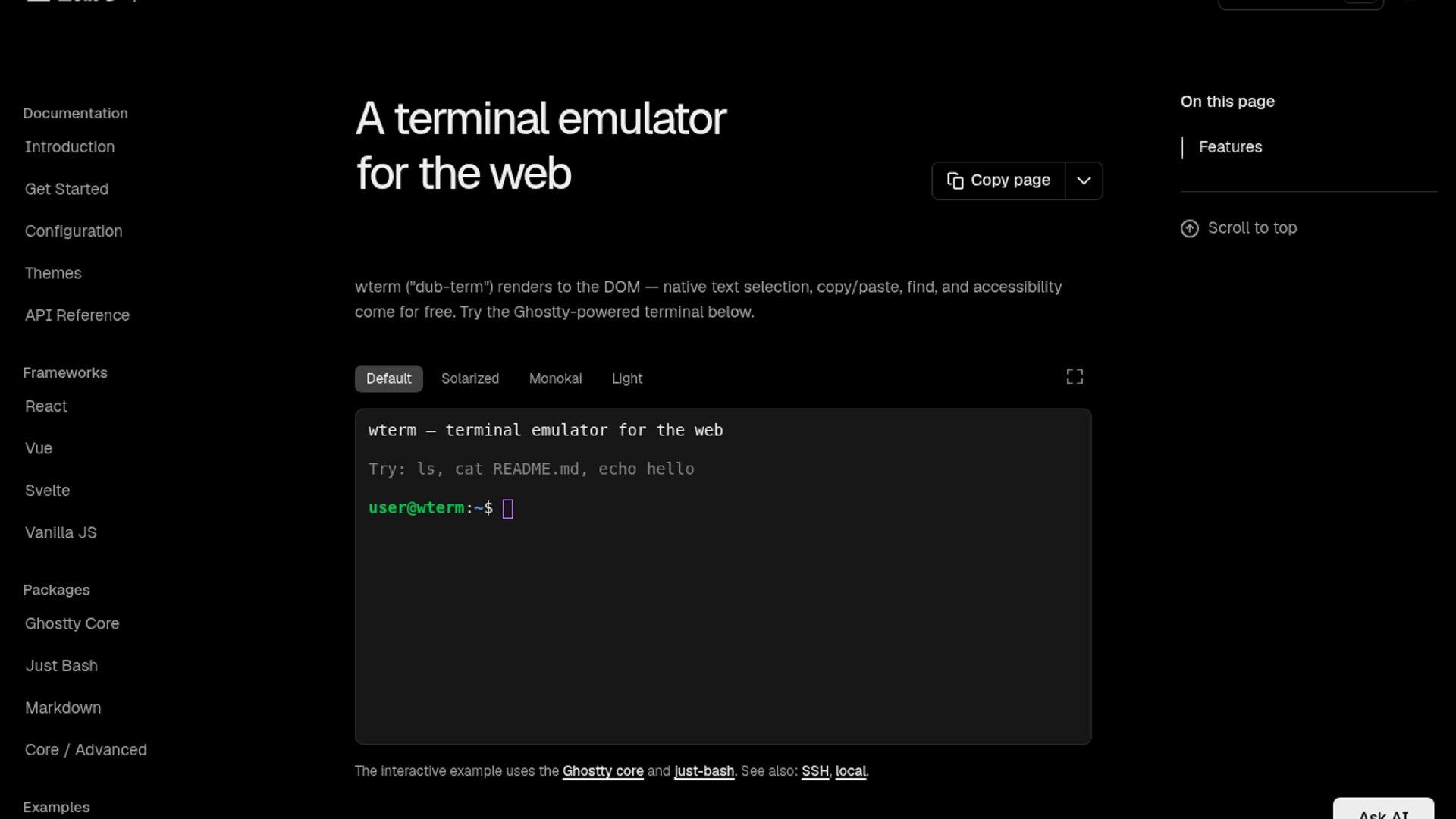 wterm 0.5.7 Hits 10× Faster Rendering