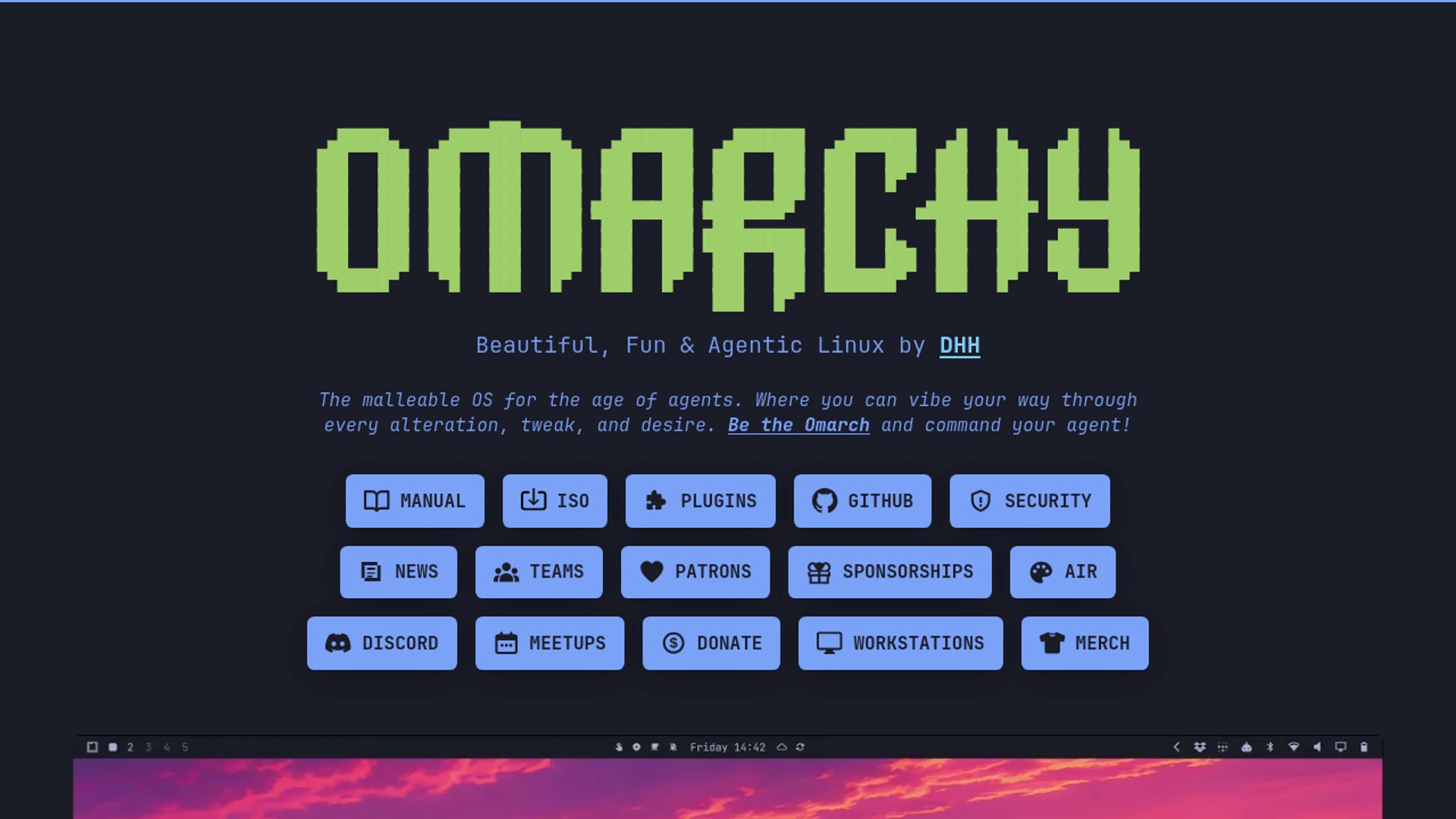 Omarchy prototypes framework for agentic Linux