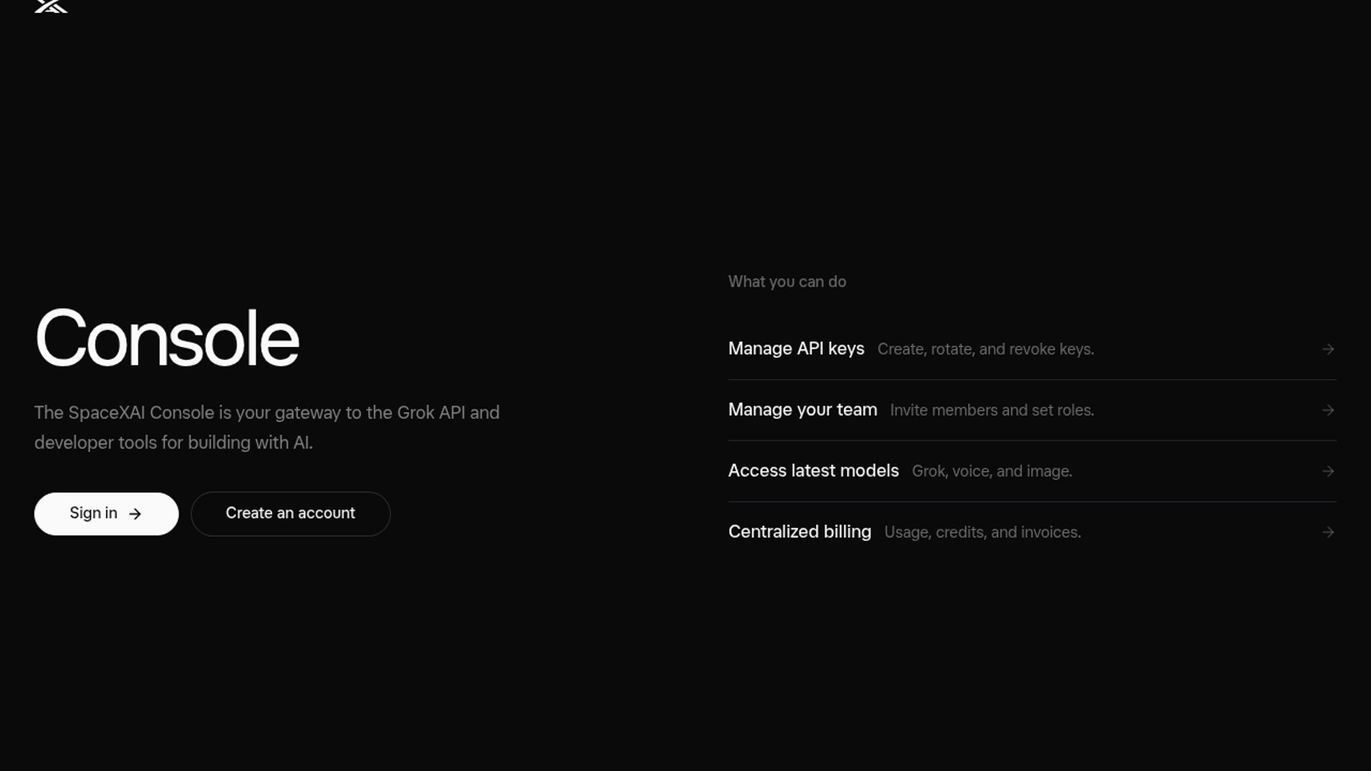 xAI redesigns developer console with expanded playground