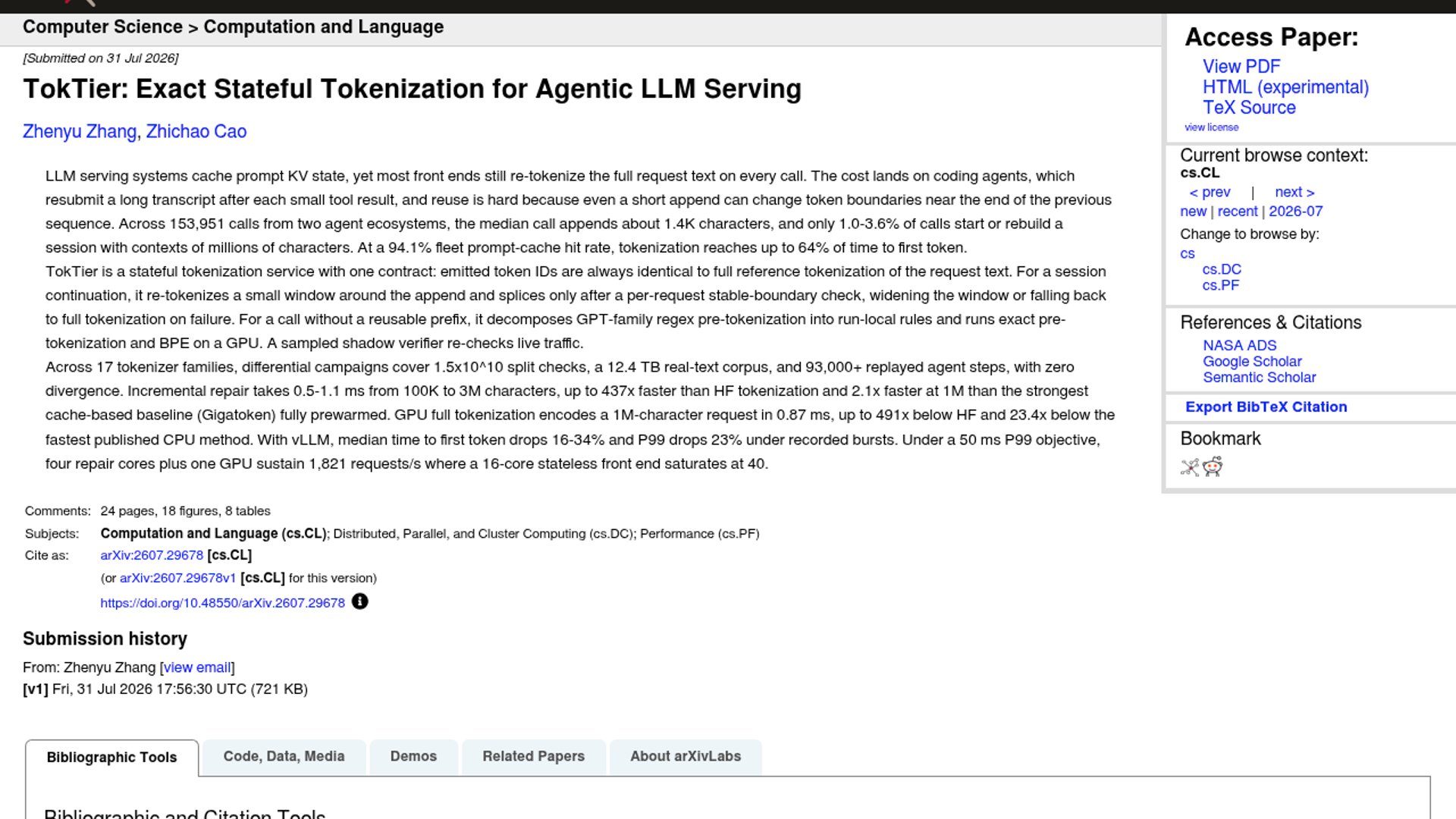 TokTier cuts LLM serving latency with stateful tokenization