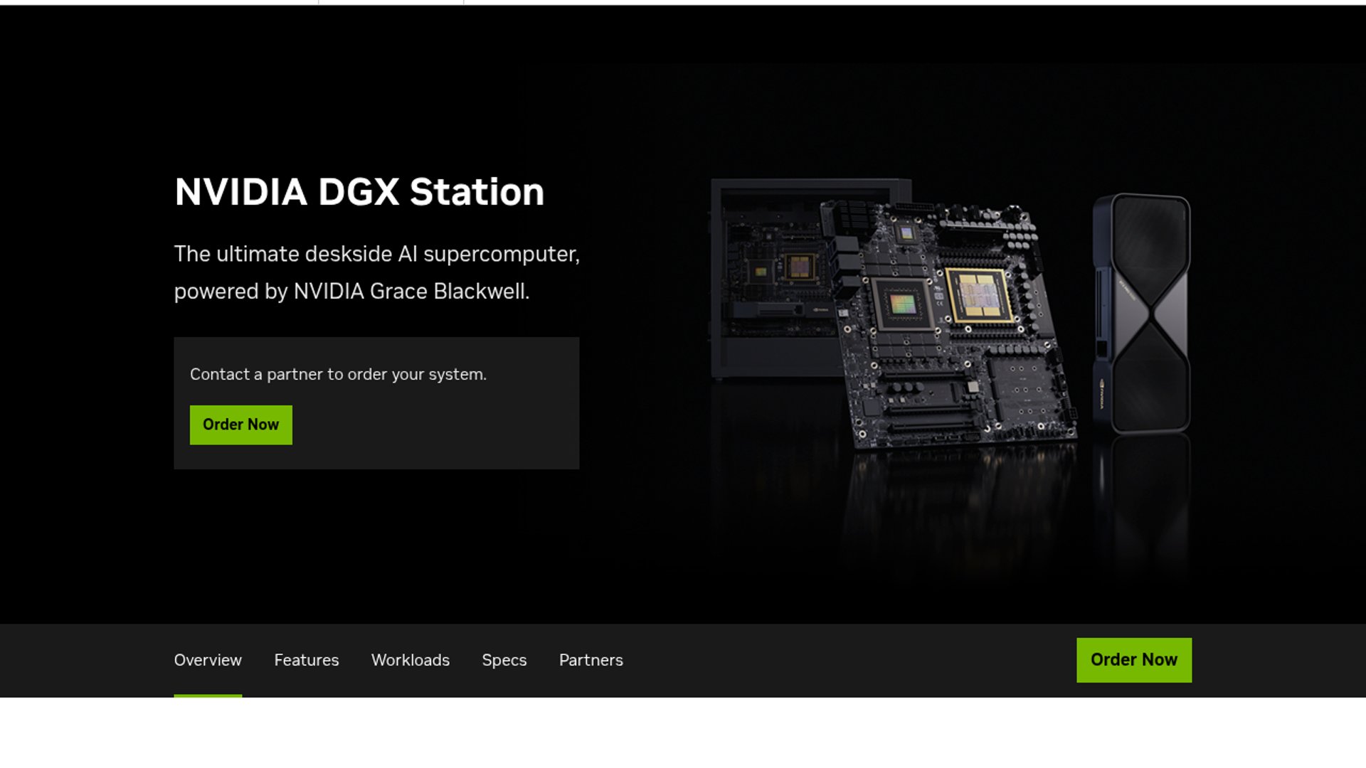 NVIDIA DGX Station features tiered 748GB memory
