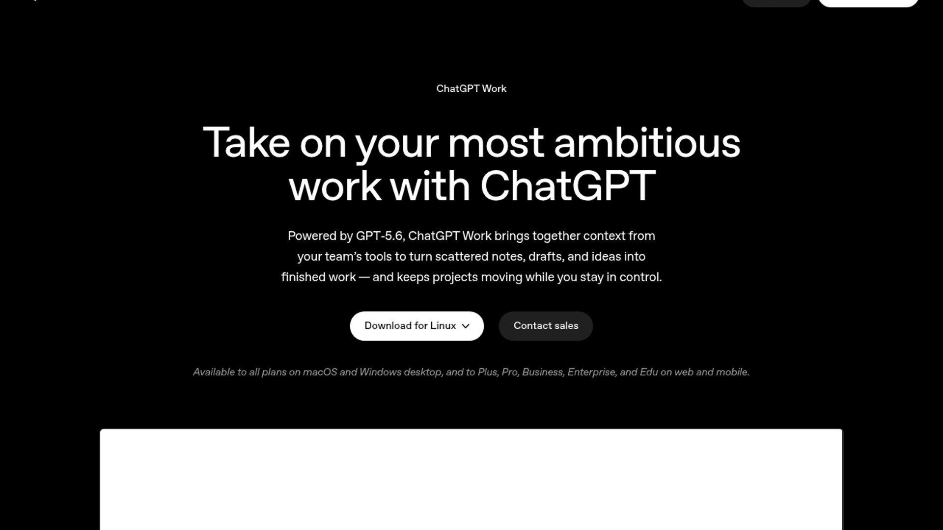 ChatGPT Work Adds Event-Triggered Tasks